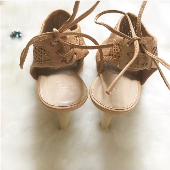 J. Crew Leather Peep-Toe Heels - Picture 3 of 6